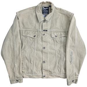 Vintage Y2K Karl Kani Sage Denim Jacket Embroidered Men’s Large